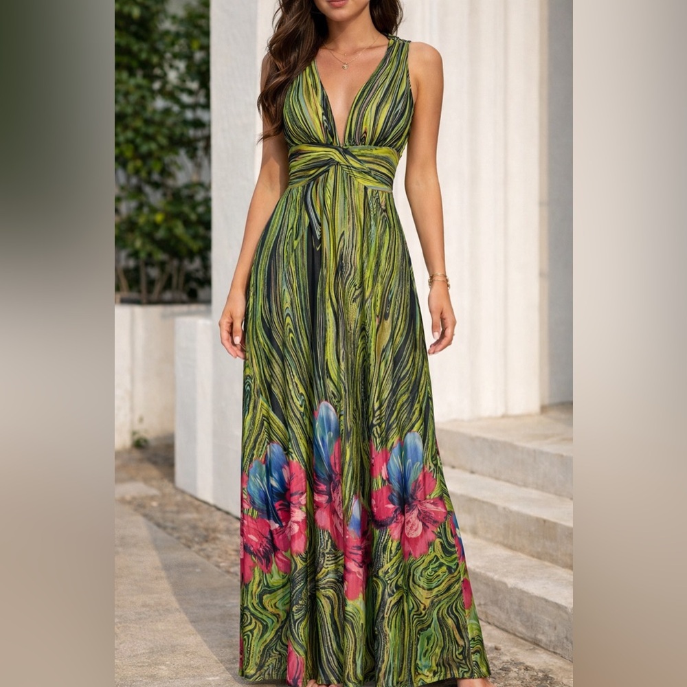 Miss Morena Floral Maxi Dress
